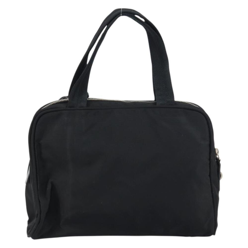 PRADA Hand Bag Nylon Black Silver Auth 159051 - Picture 2 of 16